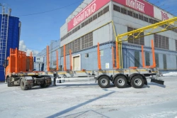 Metal Platform Semi-Trailer for Versatile Cargo Transport with Pneumatic Suspension POLITRANS 94171-034