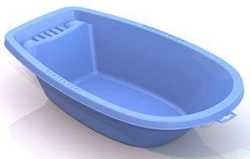 Large Blue Doll Bathtub for Realistic Play
