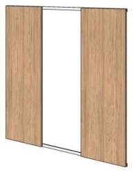 Sliding Doors for Shelving Unit - Rio Base Set