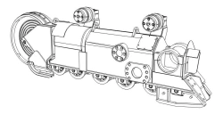 Bulldozer Support Trolley Model 1101-21-73SB Heavy-Duty