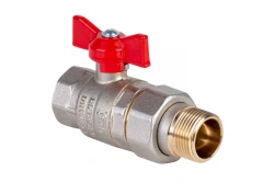 Nickel-Plated Ball Valve with American Connection Dist, Expert Series DN20 3/4" G1/2