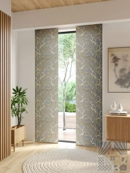 Decorative Japanese Curtain Panels - Textile Slide Panels