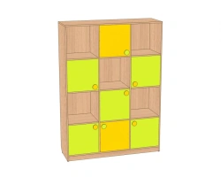 Children's Toy Storage Unit "Rubik's Cube" SI-KR12-F3