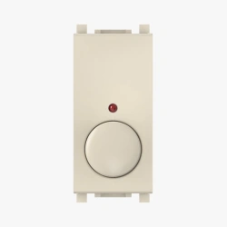 CADUCEUS ALING Experience Rotary Push Dimmer Switch for Low Voltage Lights, 40-300VA, Beige, Art. 72204.9