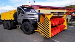 Snow Blower Screw Rotor SShR-1 Model 7963W3 on KAMAZ 65111-50 Chassis