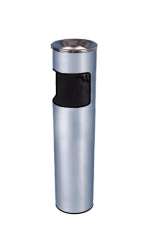 Paper Waste Bin with Ashtray 150