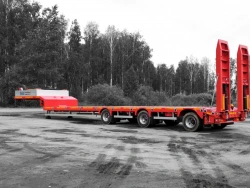 Heavy-Duty Semi-Trailer for Transporting Large Equipment with Ramps - Politran 94183-010
