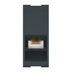 CADUCEUS ALING MODE RJ12 6P6C Cat.3 Hidden Installation Socket 1M Anthracite, Art. 6631.A