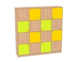Children's Toy Storage Wall "Rubik's Cube" SI-KR16-F1