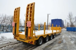 Metal Platform Semi-Trailer Politrans 94184-033 with Ramps