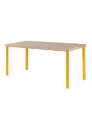 Rectangular Two-Seater Children's Table 520mm / Yellow