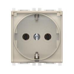 Caduceus Aling Experience Hidden Socket with Grounding 16A, 250V, Beige, Model 74103.9