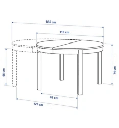 Rectangular Dining Table Model "Tor