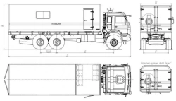 Operational Service Truck 5759N1 without Crane on KAMAZ Chassis 5350-50