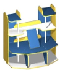 Open Shelves Toy Garage Art. S.05.25