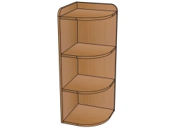 Corner Shelving Unit No. 3 from "Bedroom" Set / SJ152