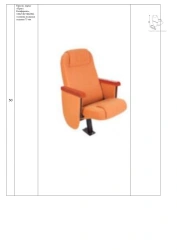 Praga Conference Chair, 530*740*960 mm, Seat Cushion Thickness 75 mm