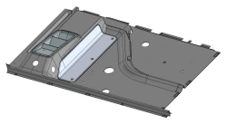 Ceiling Console Assembly from Polyester Fiberglass - 62825-401-5206030