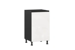 Kitchen Cabinet Facade 500mm (White Gloss/Black) – Sherwood LD.281630.000