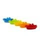 Rainbow Bathing Toy Set "Boats" 5 pcs (in net)