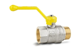 LD Pride Brass Ball Valve for Liquid and Gas Control, Model 47.20.V-N.R.GAS