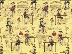 Jacquard Upholstery Fabric Café, Art. 300098