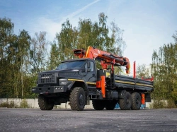 Hydraulic Truck Crane MKMA on Ural 4320 Base U0K07N-U5