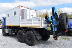 Special Crew Transport Vehicle with Crane on Kamaz 5350-D5 Chassis, GIRD Brand, Type 5849HF, Modification 5849HF-0000010