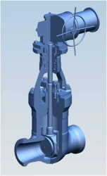 Cut-off Valve with Electric Drive BZOK 1117-600-E-03-O4 DN 600 / PN 8.1