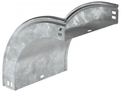 Vertical Smooth 90° Turn CPV41-0-90-100-300-HDZ for Cable Trays