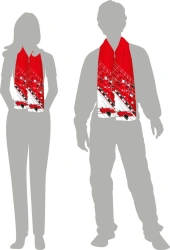 Embroidered Scarves Custom Size and Fabric Options