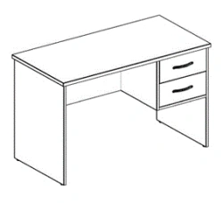 Freedom Office Desk with Hanging Cabinet, Art. FSTP 06