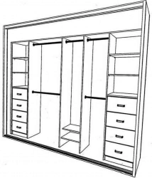 Built-in Wardrobe for Efficient Space Utilization
