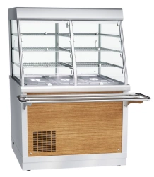 High-Temperature Refrigerated Display Counter with Neutral Cabinet PVV(N)-70H-C-NSh (Kashir)