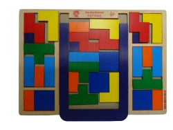 Tetris Puzzle Game - A4 Format