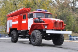 Fire Tanker Vehicle AC-4.0-?, Model 5881U, Ural-43206 Chassis