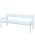 Durable Sofa with Powder Coated Frame and PVC Upholstery