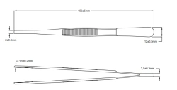 Anatomical Forceps for Soft Tissue Manipulation 12.0011.15