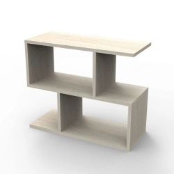 Wall-mounted Open Shelf with 3 Panels and 4 Supports