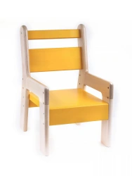 Adjustable Children's Chair for Preschoolers - Yellow (180/220/260mm)