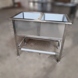 Multi-Section Wash Basin Without Edge for Food Service