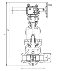 Gate Valve 1123-100-E for Water and Steam Shut-off