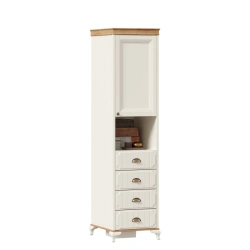 Combination Wardrobe Villaggio LD.680110.000 PV (Alabaster/Golden Oak)