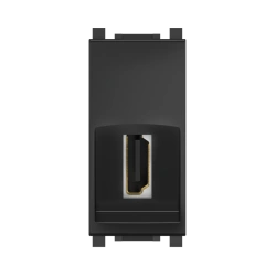 CADUCEUS ALING Experience HDMI Type A-A Hidden Socket 1M Black Soft Touch, Art. 74285.E1