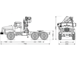 Saddle Tractor with Crane (ANT Models: 1.8-2, 2.5-2, 4.4-1, 5-2, 7.5-2, 8.5-2, 10LM, 12-2)