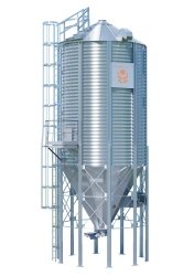 Metal Silo with Conical Bottom SKA172-2-4.8-7 (Clearance 1230 mm)