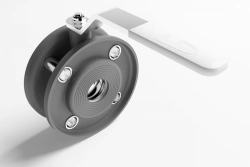 LD Strizh Flanged Ball Valves, Galvanized, DN 25 to 100