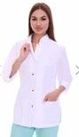 Women's Work Blouse for Protection Against Industrial Contaminants and Wear B-404
