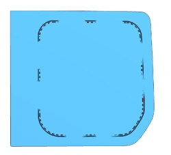 GAZ LCV Rear Glass (Color C) Left Side - Code 00223TRW01001