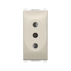 CADUCEUS ALING Experience Hidden Socket Without Grounding, 10A, 250V, Beige, Art. 74121.9